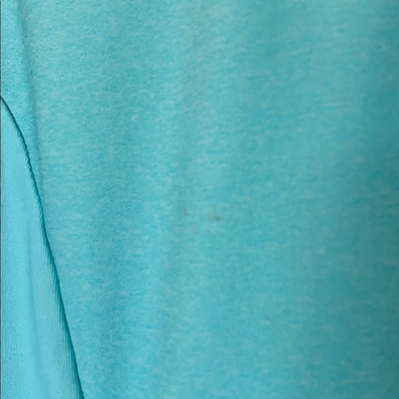 MPG exercise top women’s thumb holes turquoise green - Picture 4 of 5